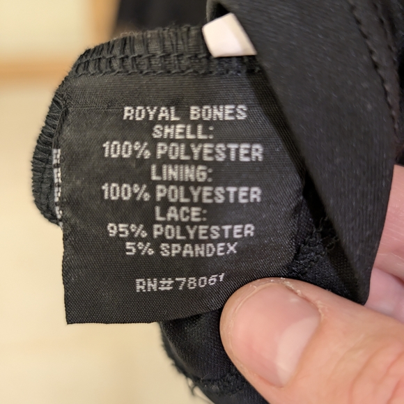 Royal Bones Black Lace Midi Dress - Picture 11 of 12